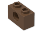 LEGO® Stein: Technic Brick 1 x 2 with Hole 3700 | Farbe: Brown