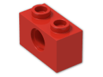 LEGO® Brick: Technic Brick 1 x 2 with Hole 3700 | Color: Bright Red