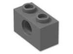 LEGO® Stein: Technic Brick 1 x 2 with Hole 3700 | Farbe: Dark Grey