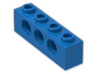 LEGO® Brick: Technic Brick 1 x 4 with Holes 3701 | Color: Bright Blue