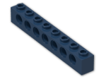LEGO® Brick: Technic Brick 1 x 8 with Holes 3702 | Color: Earth Blue