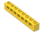LEGO® Brick: Technic Brick 1 x 8 with Holes 3702 | Color: Bright Yellow