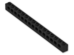 LEGO® Brick: Technic Brick 1 x 16 with Holes 3703 | Color: Black