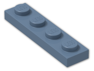 LEGO® Stein: Plate 1 x 4 3710 | Farbe: Sand Blue