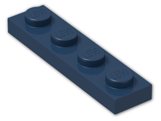 LEGO® Stein: Plate 1 x 4 3710 | Farbe: Earth Blue