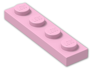 LEGO® Stein: Plate 1 x 4 3710 | Farbe: Light Purple