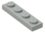 LEGO® Brick: Plate 1 x 4 3710 | Color: Grey