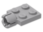 LEGO® Stein: Plate 2 x 2 with Towball Socket 3730 | Farbe: Medium Stone Grey