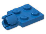 LEGO® Brick: Plate 2 x 2 with Towball Socket 3730 | Color: Bright Blue