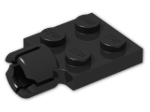 LEGO® Stein: Plate 2 x 2 with Towball Socket 3730 | Farbe: Black