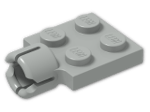 LEGO® Brick: Plate 2 x 2 with Towball Socket 3730 | Color: Grey