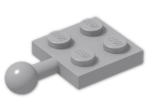 LEGO® Stein: Plate 2 x 2 with Towball 3731 | Farbe: Medium Stone Grey
