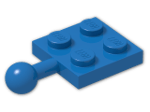 LEGO® Brick: Plate 2 x 2 with Towball 3731 | Color: Bright Blue