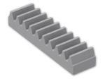 LEGO® Brick: Technic Gear Rack 1 x 4 3743 | Color: Medium Stone Grey