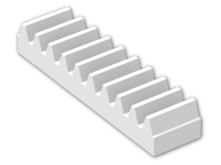 LEGO® Stein: Technic Gear Rack 1 x 4 3743 | Farbe: White