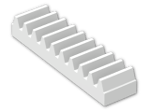 LEGO® Brick: Technic Gear Rack 1 x 4 3743 | Color: White