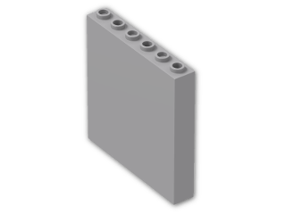 LEGO® Brick: Brick 1 x 6 x 5 3754 | Color: Medium Stone Grey
