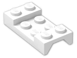 LEGO® Brick: Car Mudguard 2 x 4 3788 | Color: White