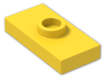 LEGO® Brick: Plate 1 x 2 with Groove with 1 Centre Stud 3794b | Color: Bright Yellow