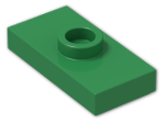 LEGO® Stein: Plate 1 x 2 with Groove with 1 Centre Stud 3794b | Farbe: Dark Green