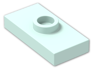 LEGO® Stein: Plate 1 x 2 with Groove with 1 Centre Stud 3794b | Farbe: Aqua
