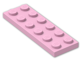 LEGO® Stein: Plate 2 x 6 3795 | Farbe: Light Purple