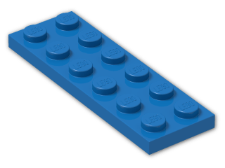 LEGO® Stein: Plate 2 x 6 3795 | Farbe: Bright Blue