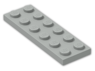 LEGO® Stein: Plate 2 x 6 3795 | Farbe: Grey