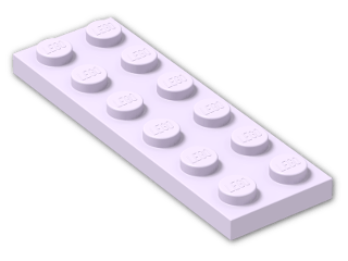 LEGO® Stein: Plate 2 x 6 3795 | Farbe: Lavender