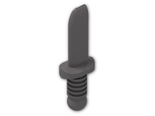LEGO® Stein: Minifig Knife 37 | Farbe: Dark Stone Grey