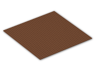 LEGO® Brick: Baseplate 32 x 32 3811 | Color: Reddish Brown