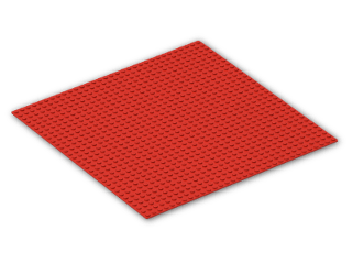 LEGO® Brick: Baseplate 32 x 32 3811 | Color: Bright Red