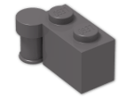 LEGO® Brick: Hinge Brick 1 x 4 Top 3830 | Color: Dark Stone Grey