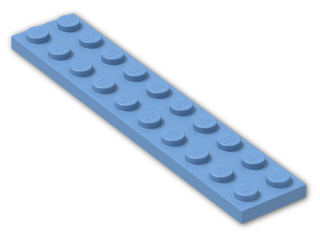LEGO® Brick: Plate 2 x 10 3832 | Color: Medium Blue