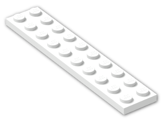 LEGO® Stein: Plate 2 x 10 3832 | Farbe: White