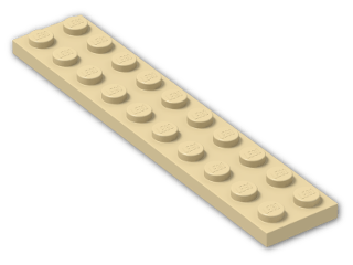 LEGO® Brick: Plate 2 x 10 3832 | Color: Brick Yellow