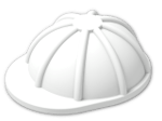 LEGO® Brick: Minifig Construction Helmet 3833 | Color: White