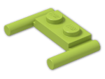 LEGO® Brick: Plate 1 x 2 with Handles Type 2 3839b | Color: Bright Yellowish Green