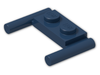 LEGO® Stein: Plate 1 x 2 with Handles Type 2 3839b | Farbe: Earth Blue
