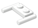 LEGO® Stein: Plate 1 x 2 with Handles Type 2 3839b | Farbe: White