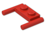 LEGO® Stein: Plate 1 x 2 with Handles Type 2 3839b | Farbe: Bright Red