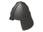 LEGO® Brick: Minifig Castle Helmet with Neck Protector 3844 | Color: Metallic Dark Grey