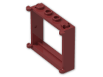LEGO® Brick: Window 1 x 4 x 3 3853 | Color: New Dark Red
