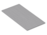 LEGO® Stein: Baseplate 16 x 32 with Square Corners 3857 | Farbe: Medium Stone Grey