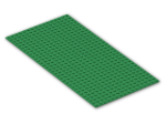 LEGO® Stein: Baseplate 16 x 32 with Square Corners 3857 | Farbe: Dark Green