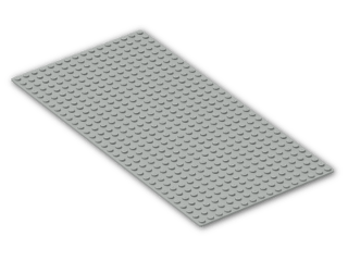 LEGO® Stein: Baseplate 16 x 32 with Square Corners 3857 | Farbe: Grey