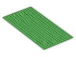 LEGO® Stein: Baseplate 16 x 32 with Square Corners 3857 | Farbe: Bright Green
