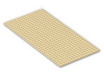 LEGO® Brick: Baseplate 16 x 32 with Square Corners 3857 | Color: Brick Yellow