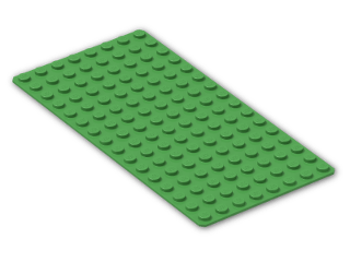 LEGO® Brick: Baseplate 8 x 16 3865 | Color: Bright Green