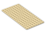 LEGO® Brick: Baseplate 8 x 16 3865 | Color: Brick Yellow